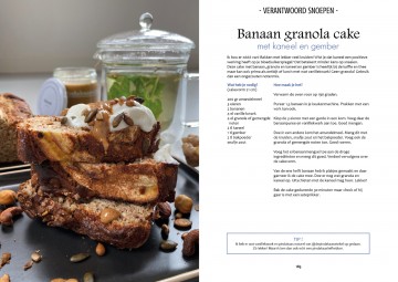 Banaan Granola Cake - Verantwoordsnoepen 184   185